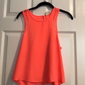 Coral tank top